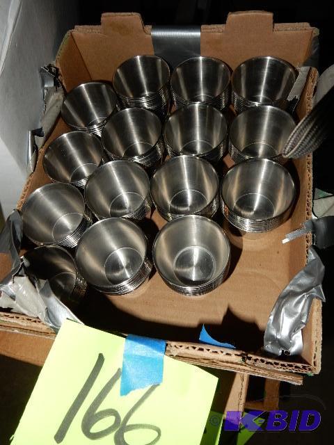 lot 166 image: 145 next day gourmet Stainless cups