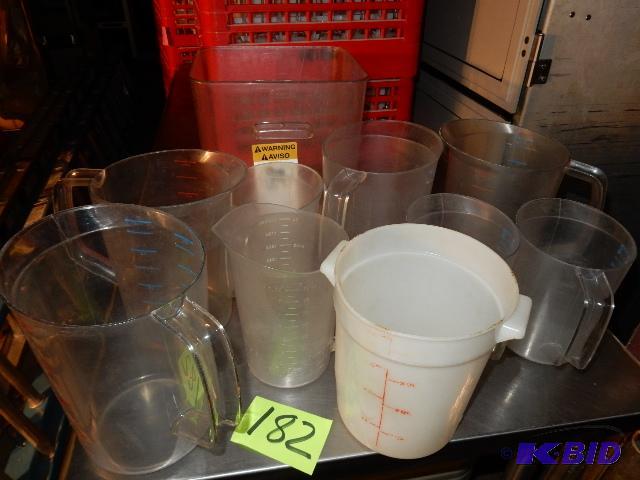 lot 182 image: 10 measuring pitchers