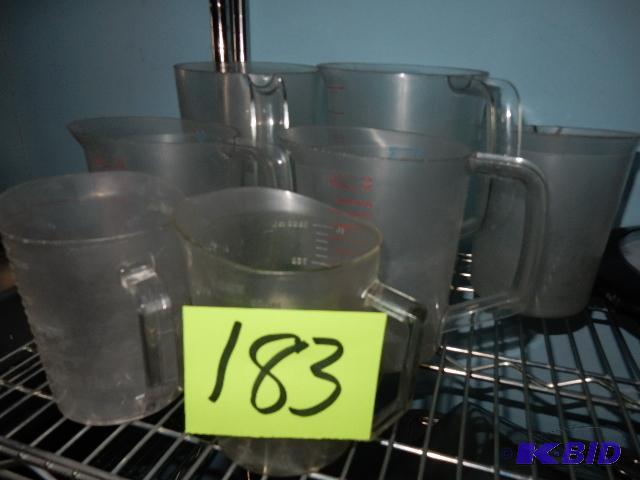 lot 183 image: Plastic Measuring pitchers
