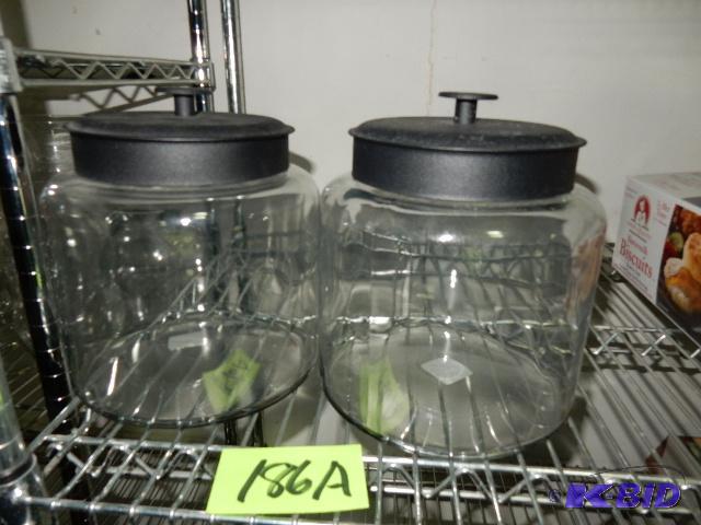 lot 186A image: Glass Storage Jars
