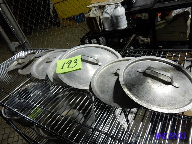 lot 193 image: Aluminum Pot covers
