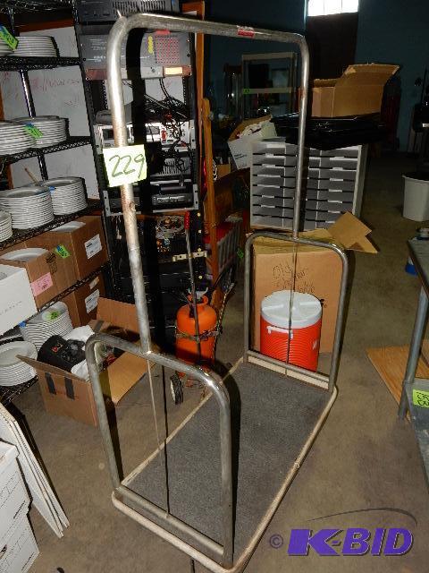 lot 229 image: Rolling Coat and storage rack