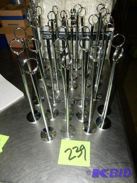lot 239 image: Table Number holders