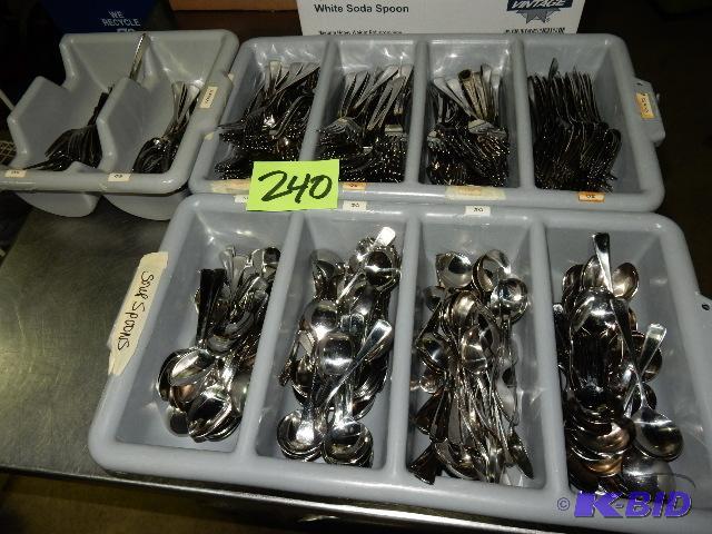 lot 240 image: Oneida Lonsdale Forks and spoons
