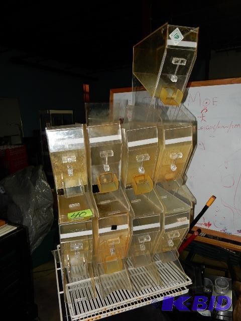lot 40 image: 9 coffee bean dispensers