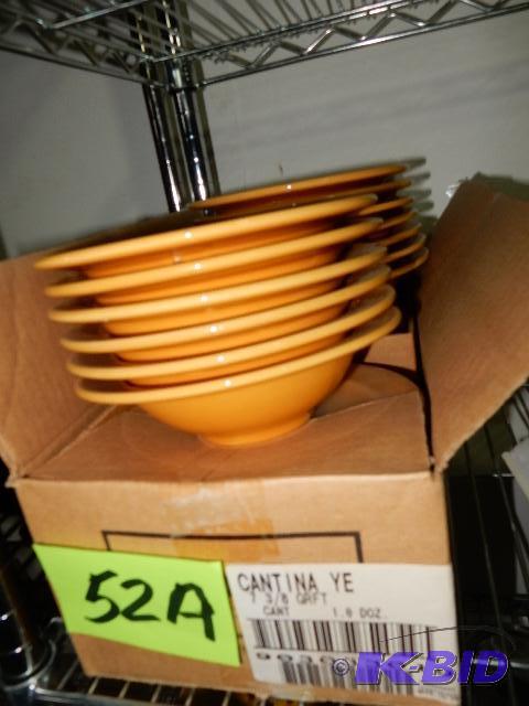 lot 52A image: Yellow Bowls,  Glass