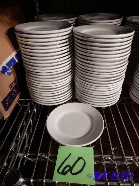lot 60 image: 6 14in plates, Glass