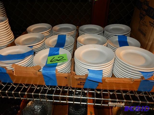 lot 62 image: 6 14 in Plates, Glass