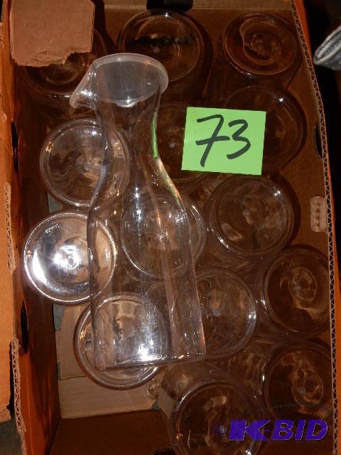 lot 73 image: Plastic Caraffs