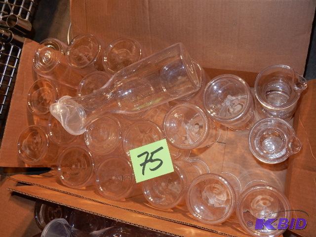 lot 75 image: Plastic Caraffs