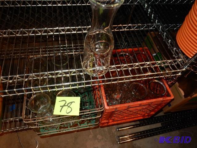 lot 78 image: Glass Caraffs
