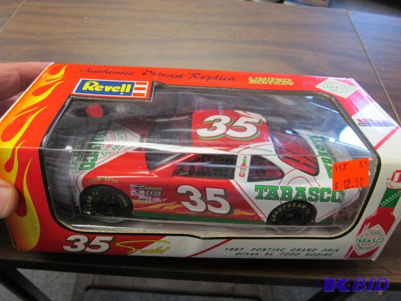 lot 16 image: 1997 Todd Bodine #35 Tabasco 124 Clear Window Car by Revell