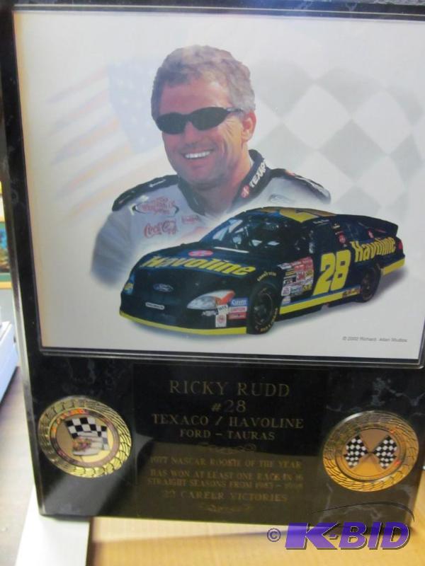 lot 20 image: Ricky Rudd #28 Texaco Large Plaque