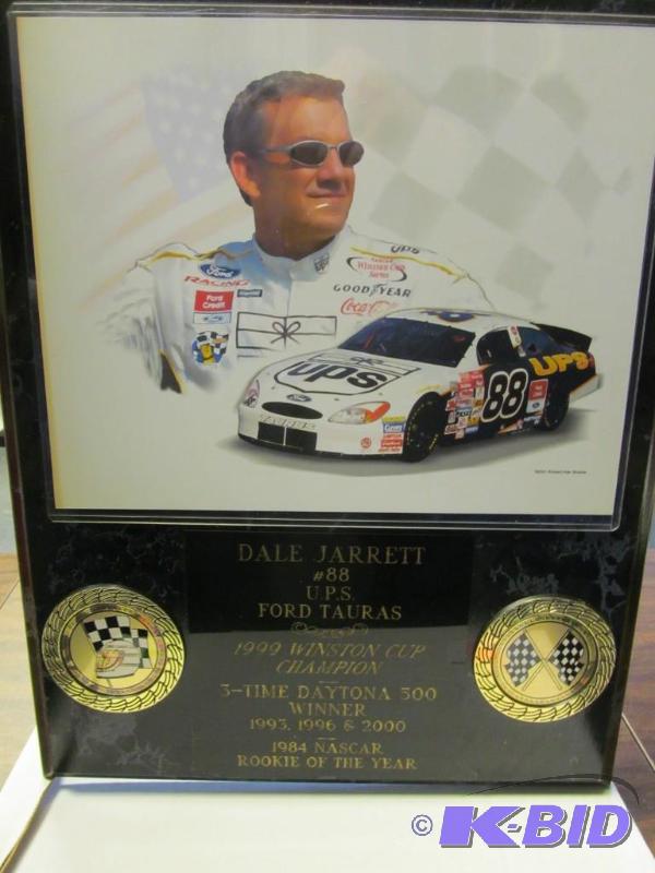 lot 23 image: Dale Jarrett #88 UPS  Large Plaque