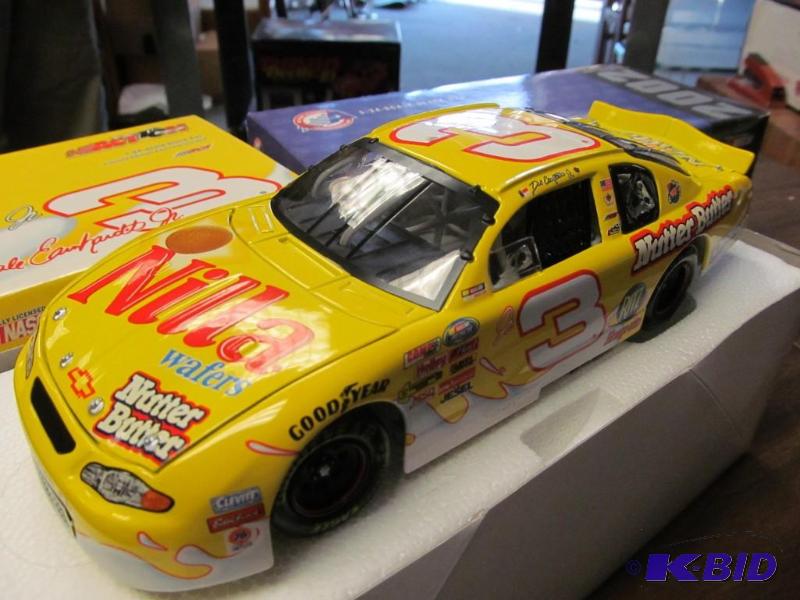 lot 8 image: 2002 Dale Earnhardt Jr #3 Nilla Wafers  Nutter Butter 124 Clear Window Car by Action