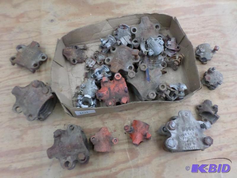 lot 101 image: Box Of Misc Hydraulic Hoce Clamps & Fitti...