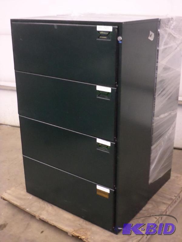 lot 121 image: 4-Drawer Steel Upright Lateral File Cabinet, ...