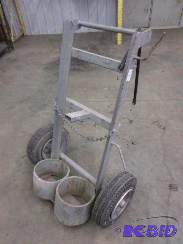 lot 15 image: Heavy Duty Industrial Steel Welding Cart With...