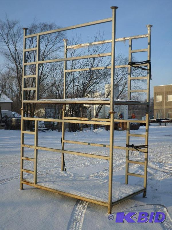lot 2 image: (2) Industrial Steel 5x8x6 Steel Stackable...