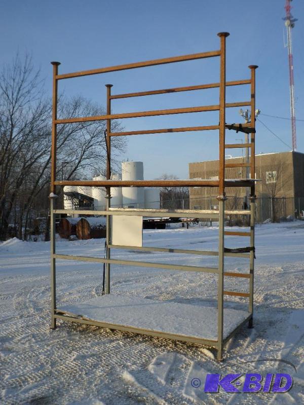 lot 3 image: (2) Industrial Steel 5x8x6 Steel Stackable...