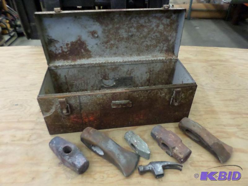 lot 37 image: Steel toolbox With (6) Tool Heads...