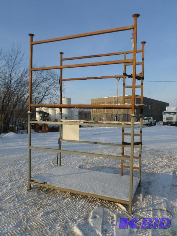 lot 4 image: (2) Industrial Steel 5x8x6 Steel Stackable...