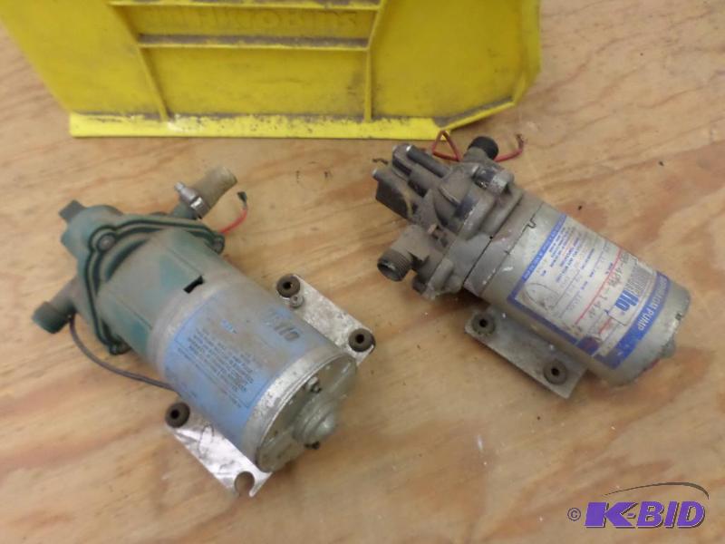 lot 42 image: (2) 12Volt 3-GPM Electric Pumps...