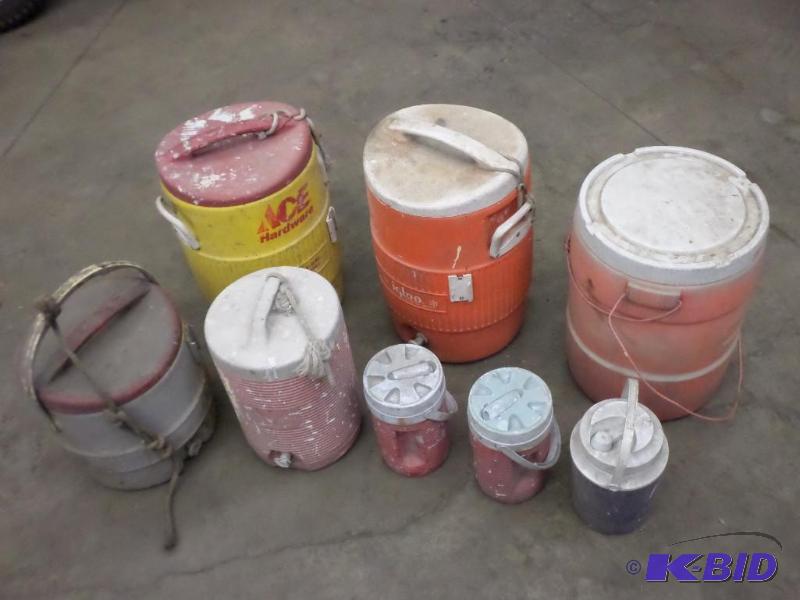 lot 44 image: Lot Of (8) Used Drink Coolers...