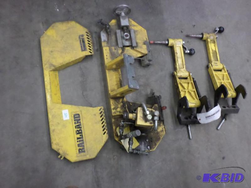 lot 45 image: RailBand Industrial Hydraulic Bandsaw Pieces...