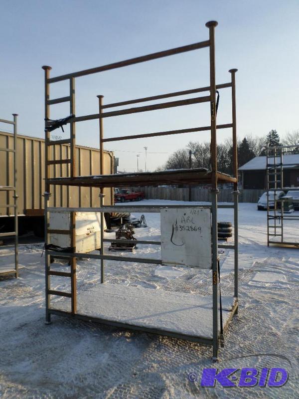 lot 5 image: (2) Industrial Steel 5x8x6 Steel Stackable...