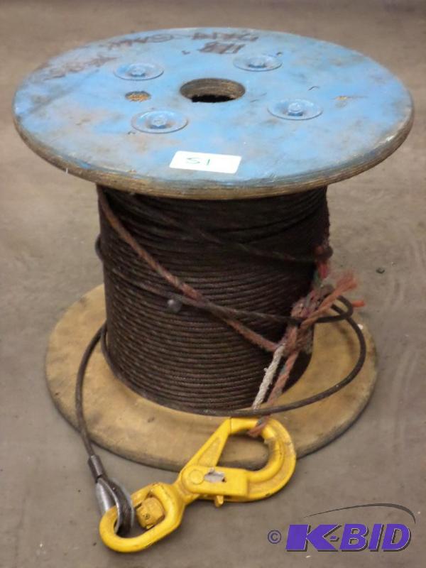 lot 51 image: Spool Of 14" Non-Twisting Cable, 200ft ...