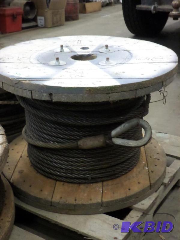 lot 55 image: 210ft Spool Of Heavy Duty 12" Steel Cab...