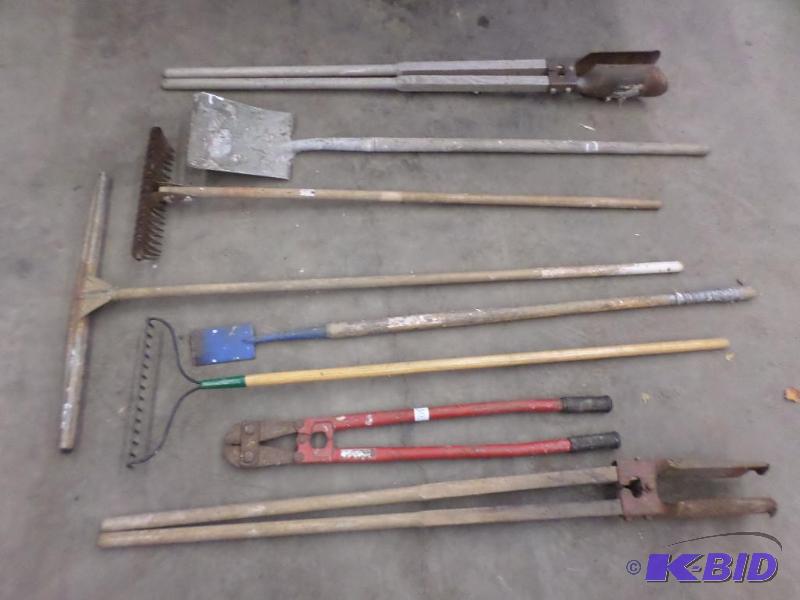 lot 60 image: Lot Of (8) Misc Hand Tools...