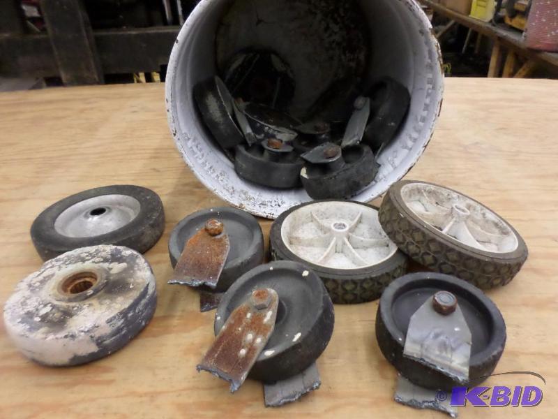 lot 63 image: Bucket Of Misc Wheels...