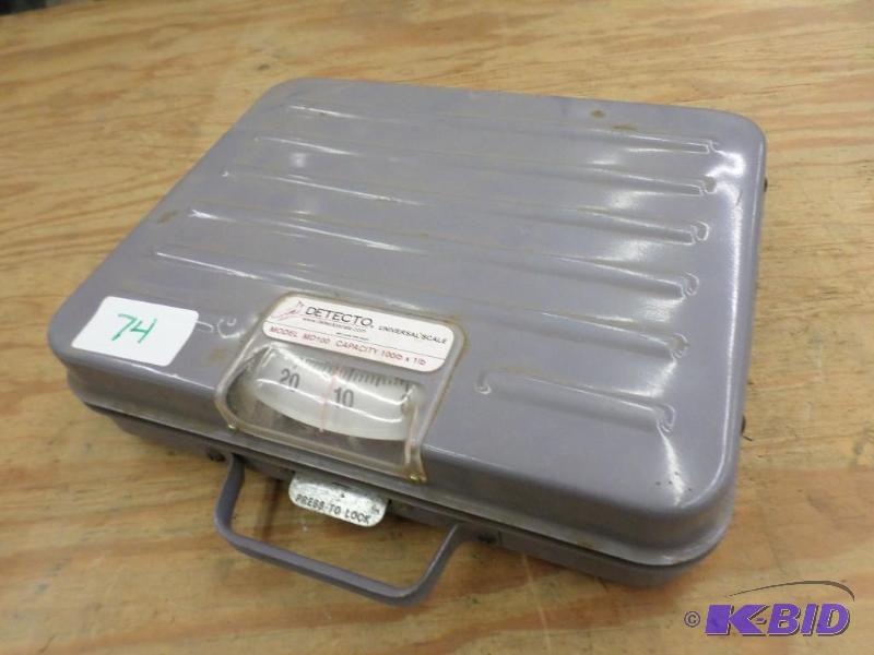 lot 74 image: Detecto MD100 100# Dial Scale...
