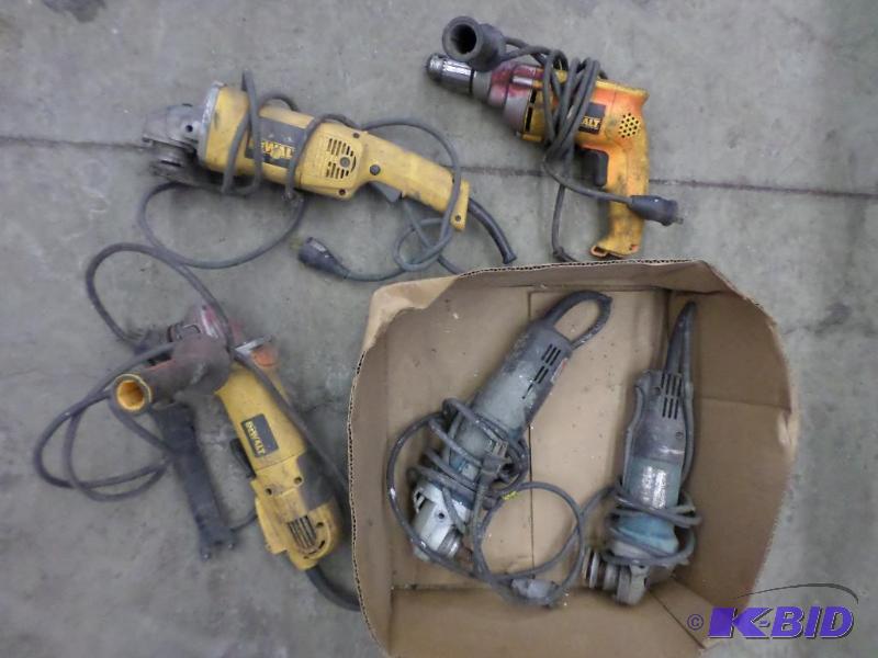 lot 97 image: Lot Of Untested DeWalt Hammer Drill, (2) DeW...