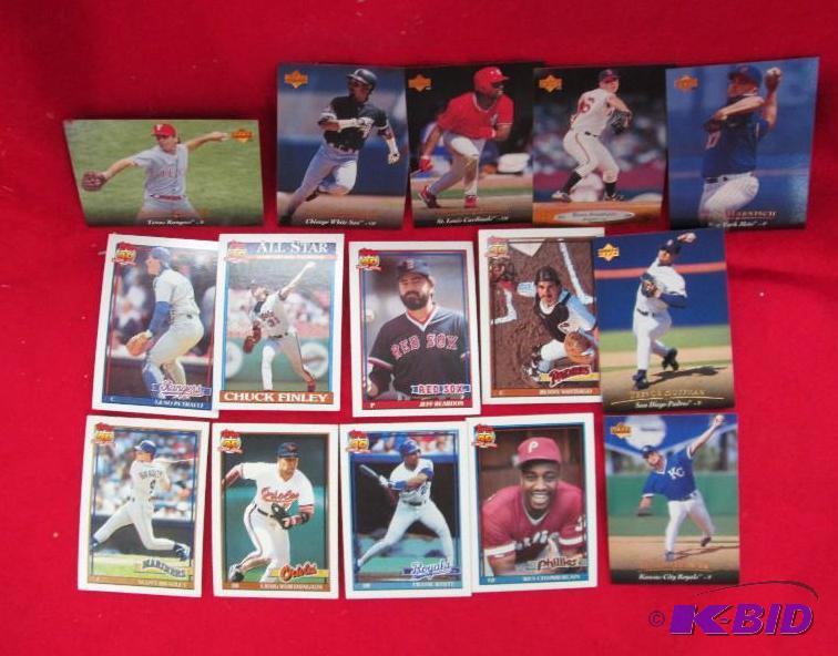 lot 218 image: Qty 15 Topp 40 years of baseball and upper de...