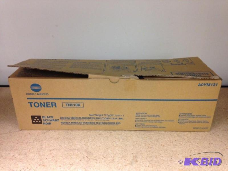 lot 27 image: NEW Genuine OEM Konica Minolta TN510K Black T...