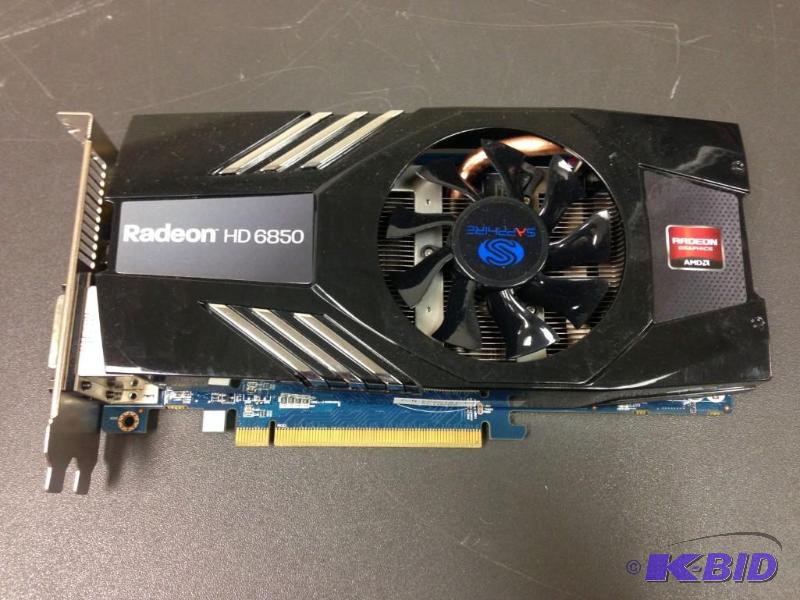 lot 29 image: Sapphire Radeon HD 6850 1GB 256-bit GDDR5 PCI...