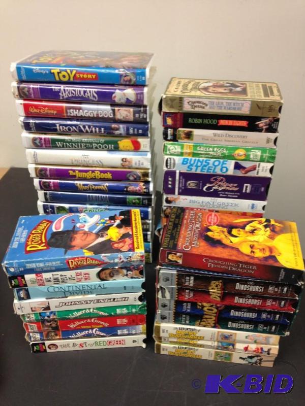 lot 6 image: Huge lot of (59) VHS tapes - many Disney movi...