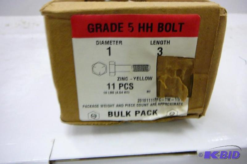 6# NC Grade 5 HH Bolt 1 x 3...