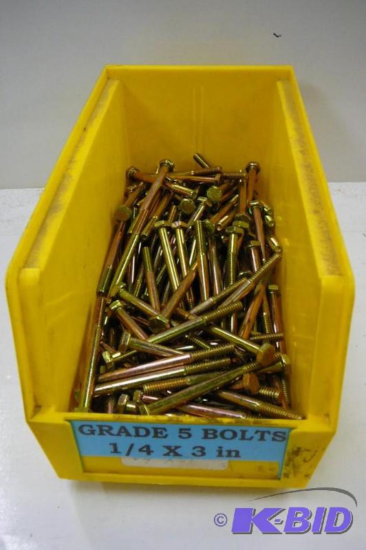 10# Grade 5 Bolts 14 x 3...