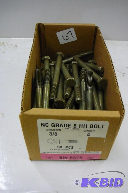 5# NC Grade 8 HH Bolts 38 x 4...