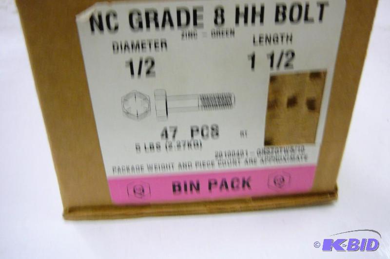 4# NC Grade 8 HH Bolts 12 x 1 12...