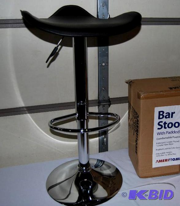 lot 20 image: Adjustable Saddle Style Bar Stool, pneumatic ...