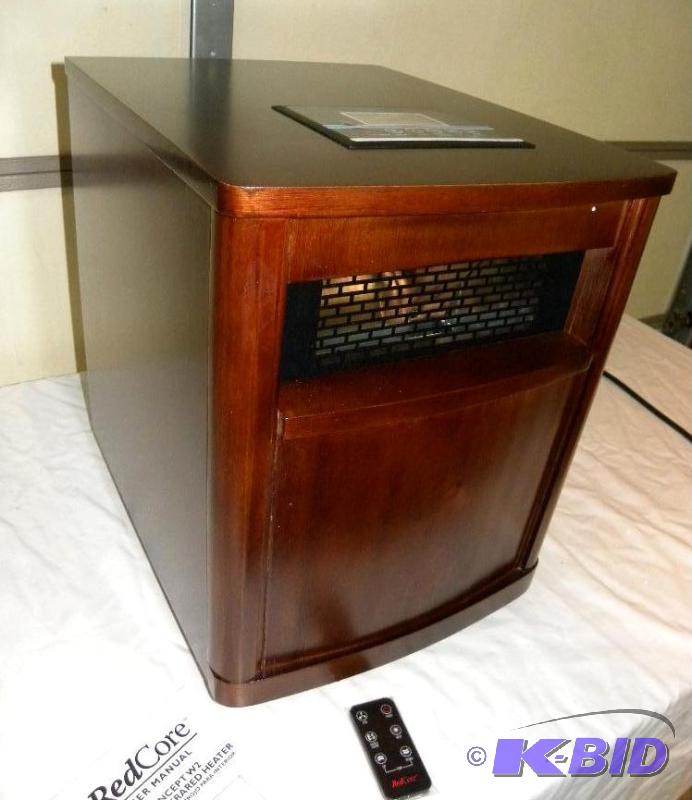 lot 35 image: RedCore W-2 1,500W Infrared Heater, heats up ...
