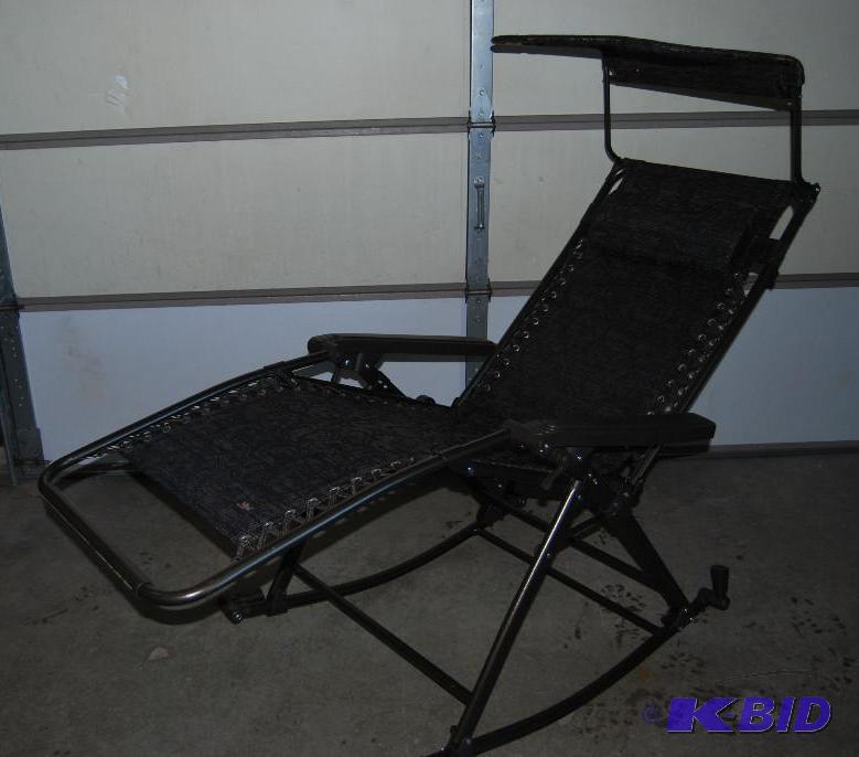 lot 41 image: Bliss Zero Gravity Chair  Rocker with Sun Ca...