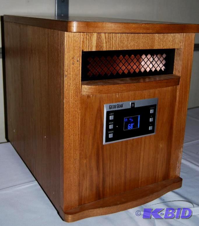lot 47 image: 1500W Infrared Heater, all wood cabinet, 6 in...
