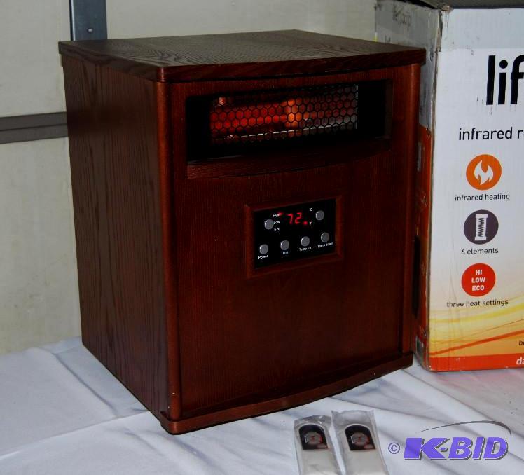 lot 49 image: Lifepro by Lifesmart Infrared Heater, 1500 wa...