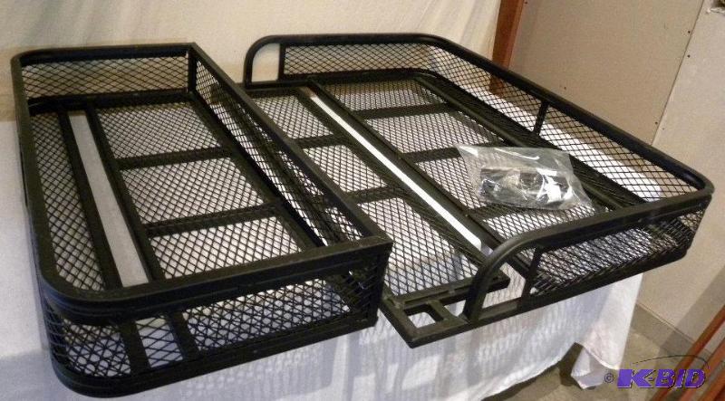 lot 58 image: ATV Front and Rear Basket Set, universal fit,...